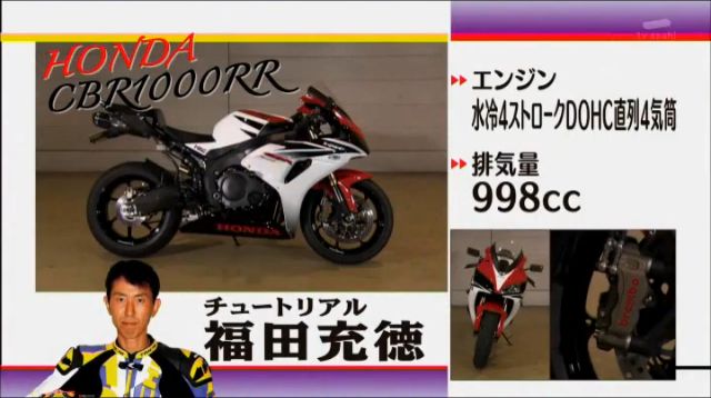 福田充徳の・CBR1000RRの画像